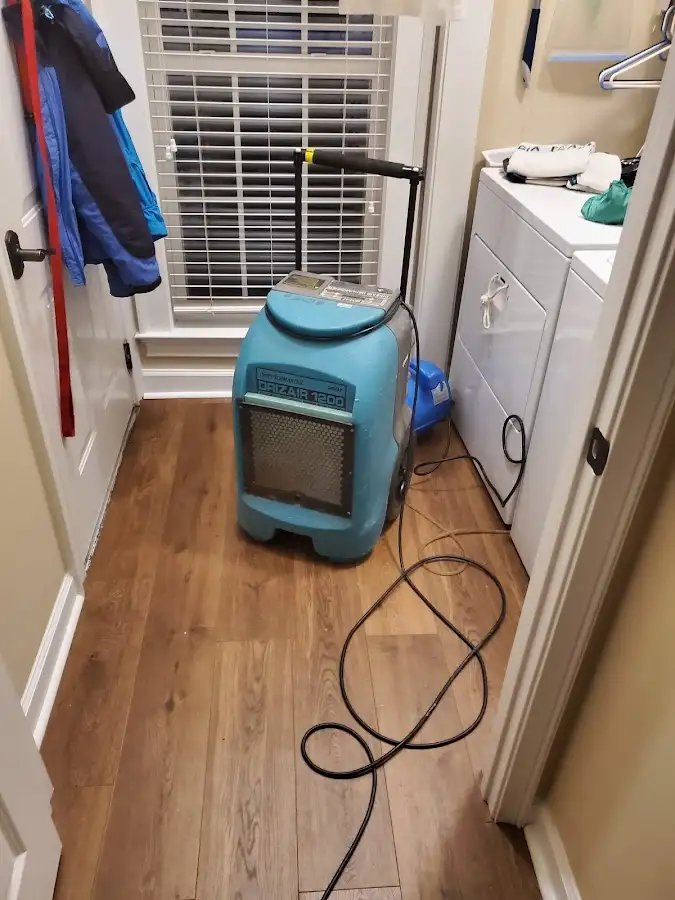 Commercial dehumidifier deployed for Flood Damage Cleanup in Northfield